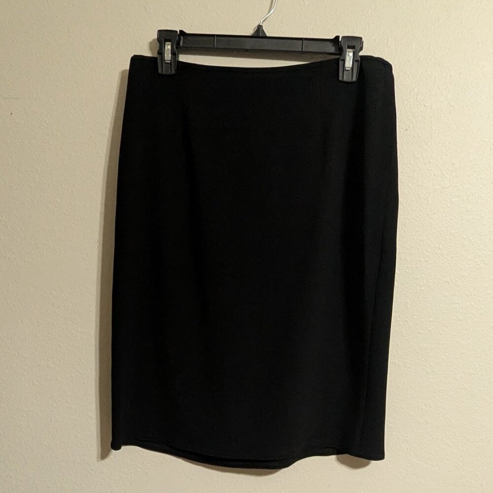 Tom and Linda Platt Black Pencil Skirt Size 10